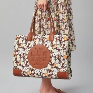 TORY BURCH Ella Tote Reverie Print Large Floral Tote Limited Edition